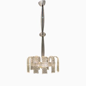 Lustre en Verre Murano par Venini, 1940s