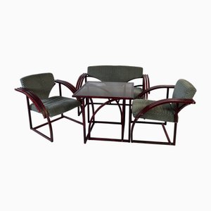 Hungarian Postmodern Living Room Set, 1970s, Set of 4