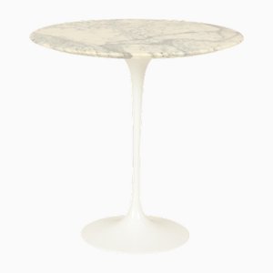 Tavolino Tulip in marmo bianco di Eero Saarinen per Knoll, USA, anni '60