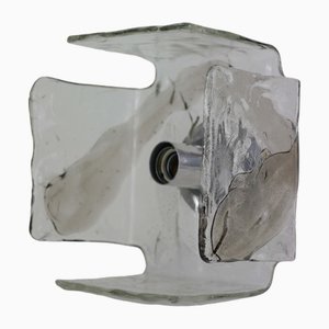 Vintage Ice Glass Ceiling Light by J. T. Kalmar for Kalmar Franken KG, 1970s