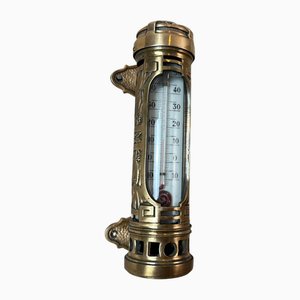 Antique Brass Thermometer, 1900s