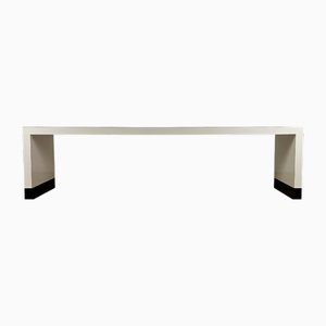 Vintage Italian Laminated Wood Bench, 1980s