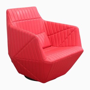 Fauteuil Facet Rouge attribué à R&E Bouroullec pour Ligne Roset