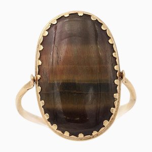 Tiger's Eye Swivel Ring