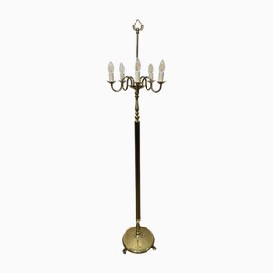 Lampadaire Vintage, Flandre, Laiton