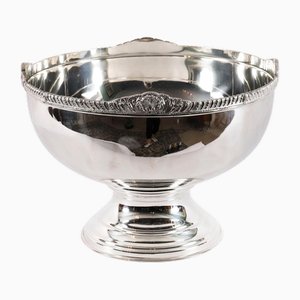 Große versilberte Vintage Bowle
