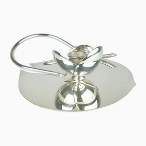 Silver-Plated Metal Candleholder from Lino Sabattini, 1970s