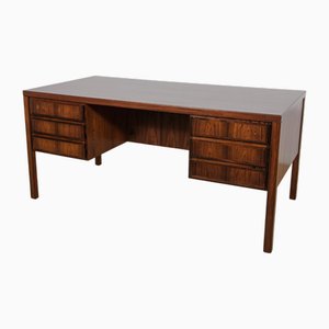 Mid-Century Modern Model 77 Freestanding Desk in Teak from Omann Jun, 1960s