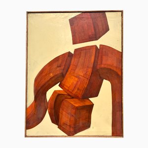 Twisting Totem Body, 1970er, Öl auf Leinwand
