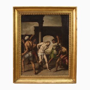 Artista italiano, Flagellazione di Cristo, 1630, Olio su tela, con cornice