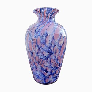 Vaso in vetro viola di La Rochère, anni '60