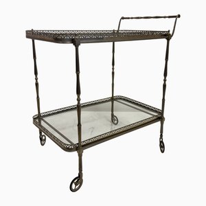 French Silvered Drinks Trolley, 1960s