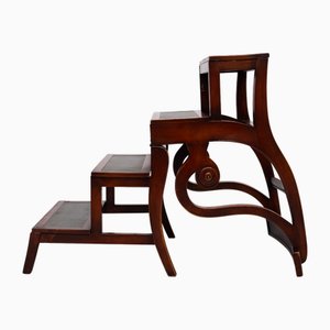 Regency Mahogany Library Chair, England, 1970s