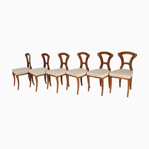 Antique Biedermeier Chairs, Vienna, Austria, 1820s-1830s, Set of 6