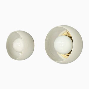 Lampade da soffitto Omega Mid-Century moderne attribuite a Vico Magistretti per Artemide, Italia, anni '70, set di 2