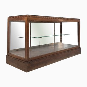 Art Deco Mahogany and Stone Shop Window, 1920