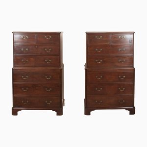 Vintage Geo II Kommode auf Truhen, 1750, 2er Set