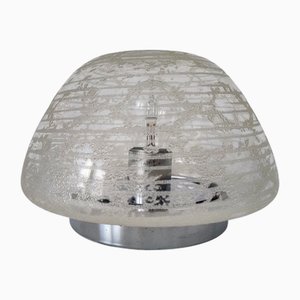 Mid-Century Modern Glass Flush Mounts from Hillebrand Lighting, 1960s, Set of 2