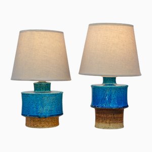 Mid-Century Modern Keramik Lampenfuß von Inger Persson für Rörstrand, 1960er, 2er Set