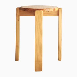 Sgabello Baumritter Mid-Century moderno in pino, anni '60
