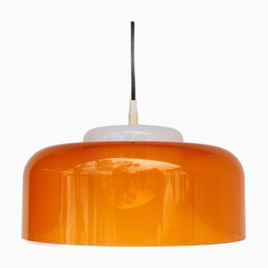 Space Age Orange Pendant Lamp, 1960s