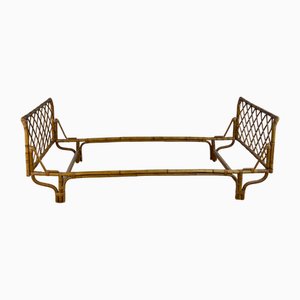 Lit Vintage en Bambou et Rotin, 1960s