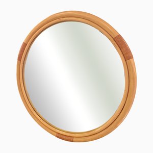 Large Bamboo Mirror from Gervasoni, Italy, 1970s