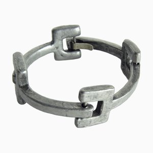 Bracciale vintage in peltro, Danimarca, anni '70