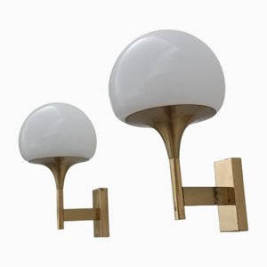 Lampade da parete attribuite a Gaetano Sciolari, anni '70, set di 2