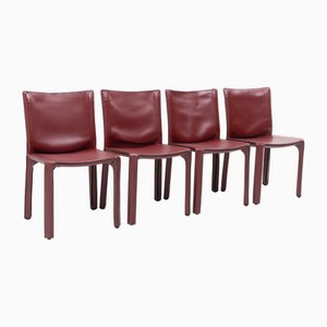 CAB 412 Chairs by Mario Bellini for Cassina, 1990s, Set of 4