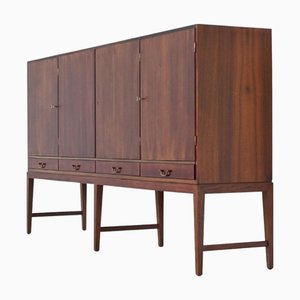 Danish Highboard in Rosewood by Severin Hansen for Haslev Møbelsnedkeri, 1960