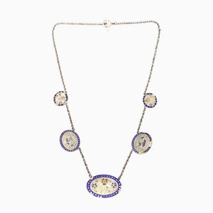 Antique Normandy Enamel Necklace