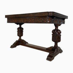 Tavolo da pranzo vintage in quercia, anni '40