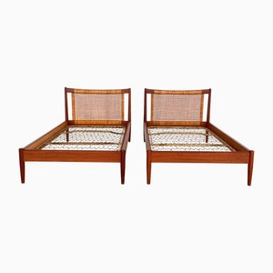 Single Beds by Børge Mogensen for Søborg Møbelfabrik, Denmark, 1950s, Set of 2