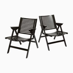 Sillones plegables Rex atribuidos a Niko Kralj, años 80. Juego de 2