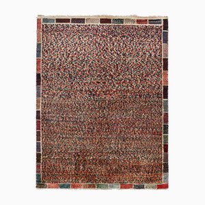 Vintage Gabbeh Teppich mit polychromatischen Streifen und Punkten