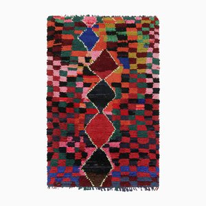 Marokkanischer Vintage Teppich mit bunten Medaillons und Mustern