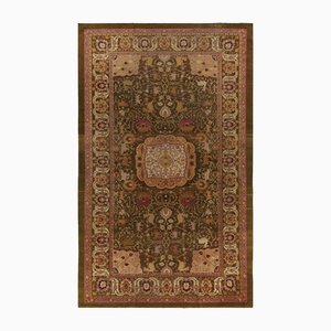 Amritsar Teppich mit Medaillon in Rosa und Gold