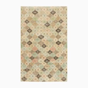 Vintage Teppich mit polychromatischen Rautenmustern von Zeki Müren