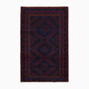 Vintage Baluch Tribal Teppich mit geometrischem Muster in Rot und Blau, 1950er