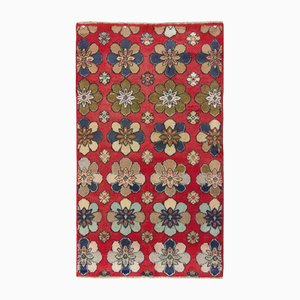 Vintage Teppich mit floralem Medaillonmuster, 1960er