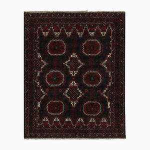 Vintage Baluch Teppich mit Roten und Schwarzen Mustern, 1950er
