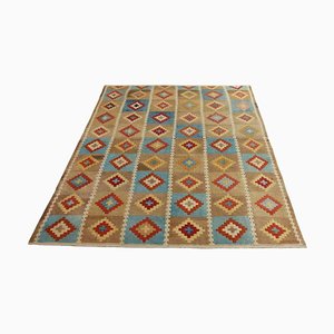 Vintage Kelim Teppich mit Rautenmuster, 1950er