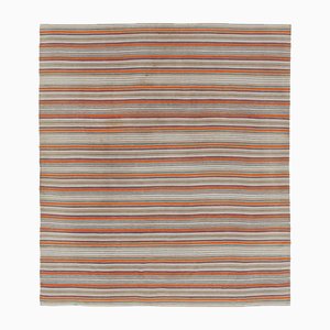 Vintage Shahsavan Kilim with Polychromatic Stripes