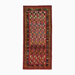 Vintage Northwest Kelim in Rosa mit geometrischen Mustern