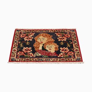 Vintage Gabbeh Teppich mit Blumenmuster