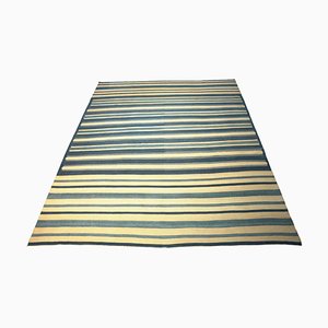 Vintage Dhurrie Teppich mit Streifen