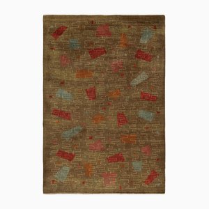 Tappeto vintage Art Déco con motivi geometrici di Zeki Muren