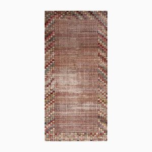 Vintage Art Deco Distressed Rug, 1960s