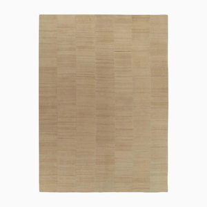 Vintage Kelim Teppich im Beige-Braun Panel Style, 1950er